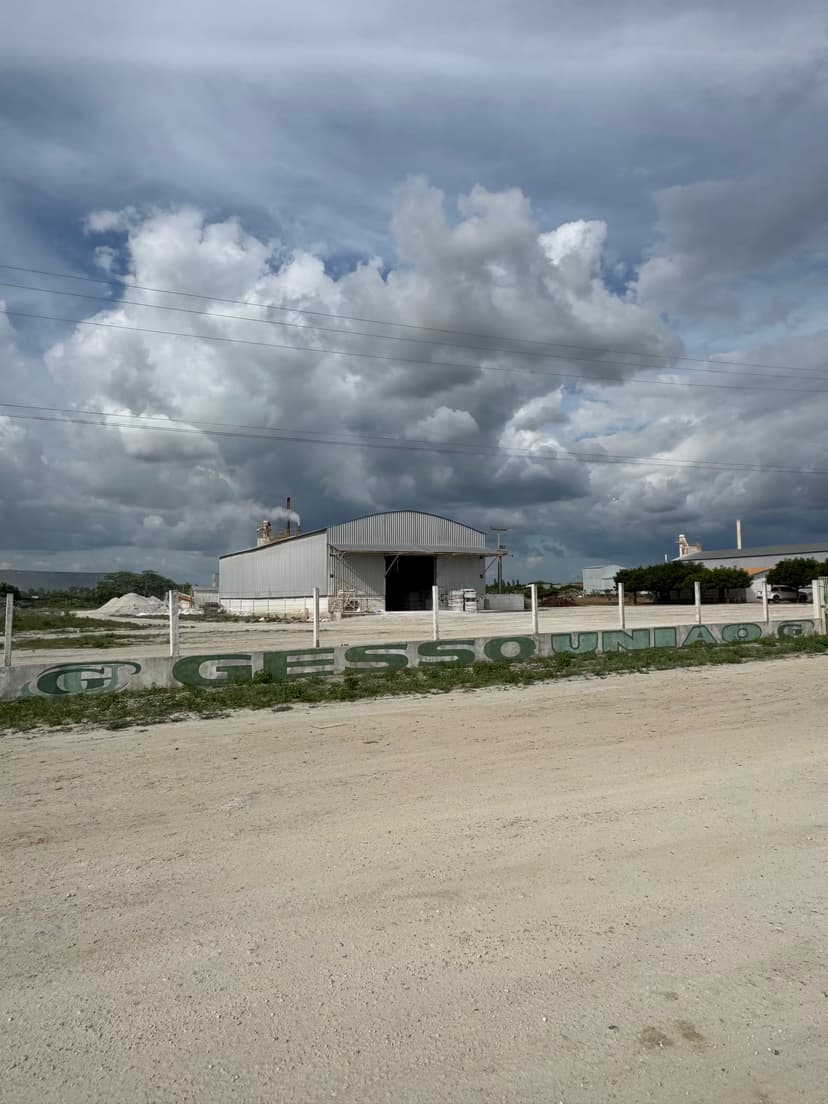 Entrada da fábrica Gesso União